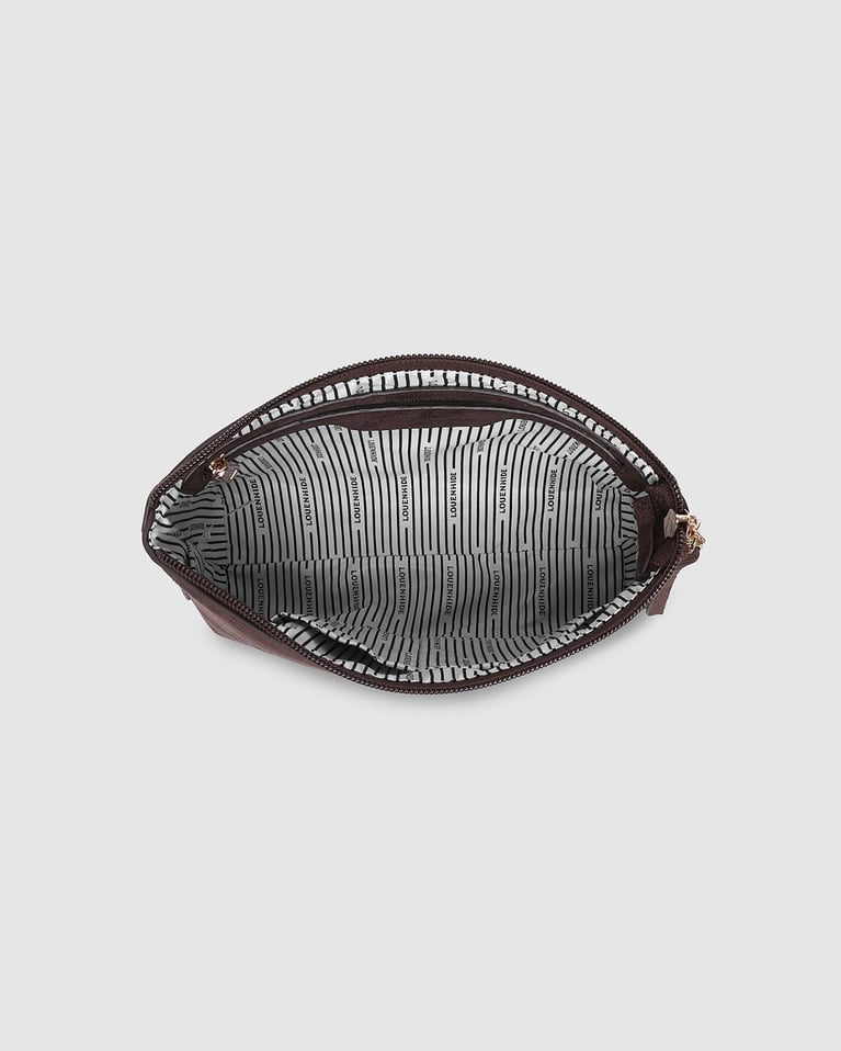 Louenhide The Everyday Suede Pouch Chocolate