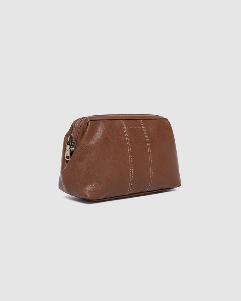 Louenhide Albie Cosmetic Case Saddle Cognac