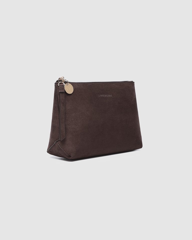 Louenhide The Everyday Suede Pouch Chocolate