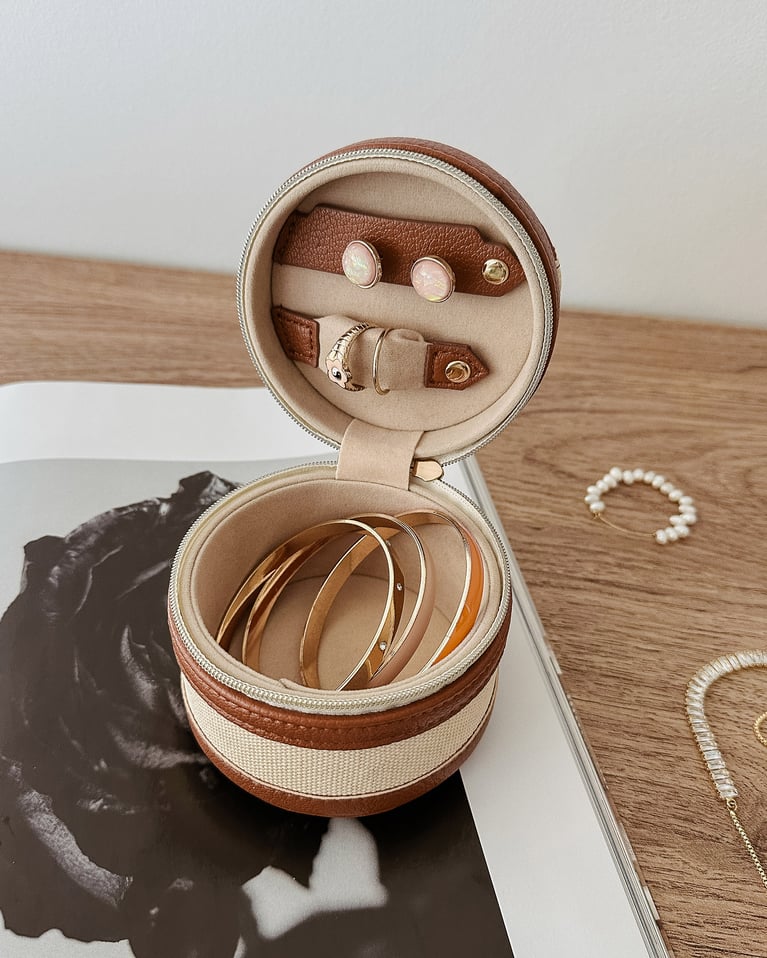 Louenhide Loz Jewelry Box Canvas Tan