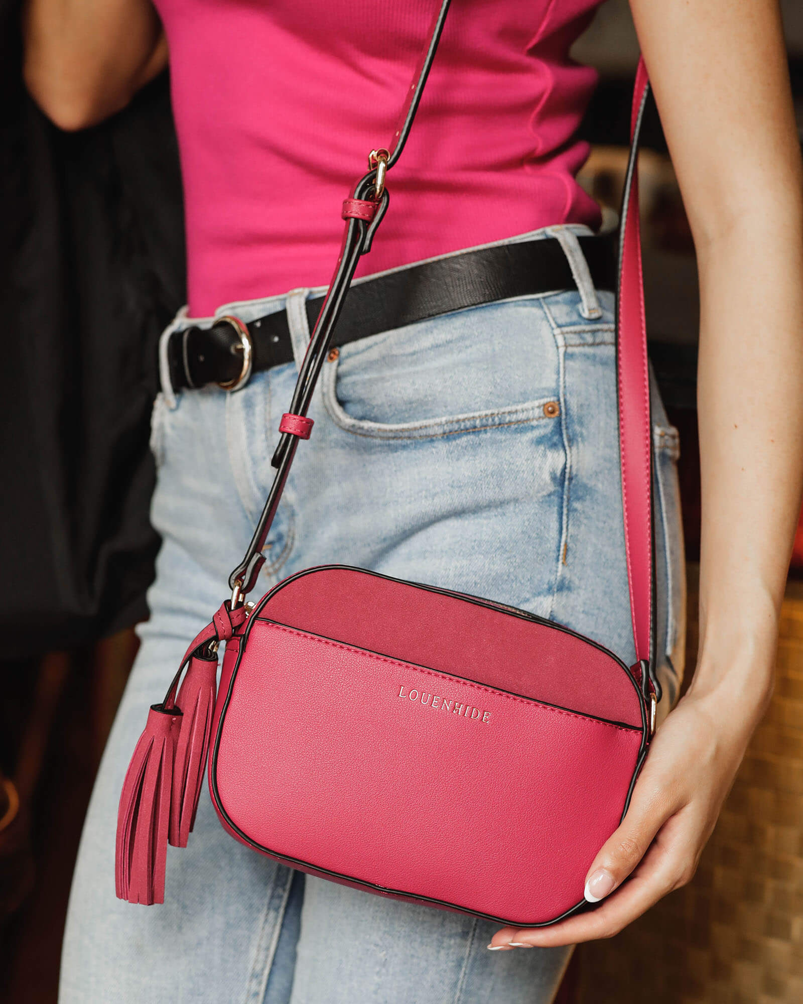 Louenhide Martina Crossbody Bag Magenta