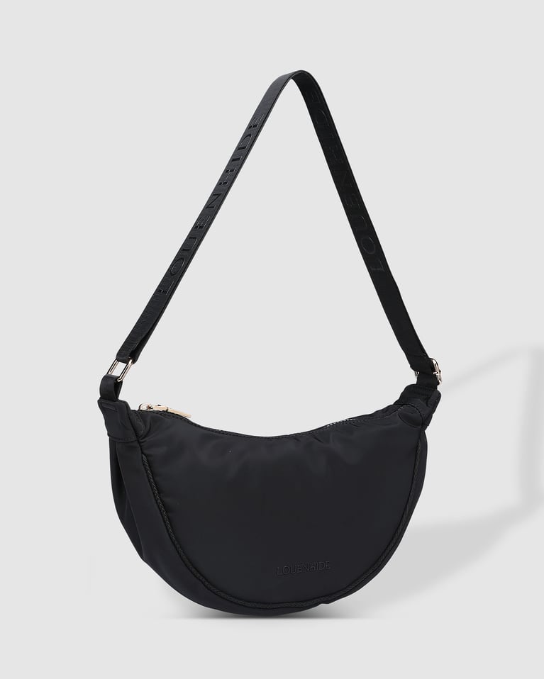 Louenhide Sylvia Nylon Sling Bag Black