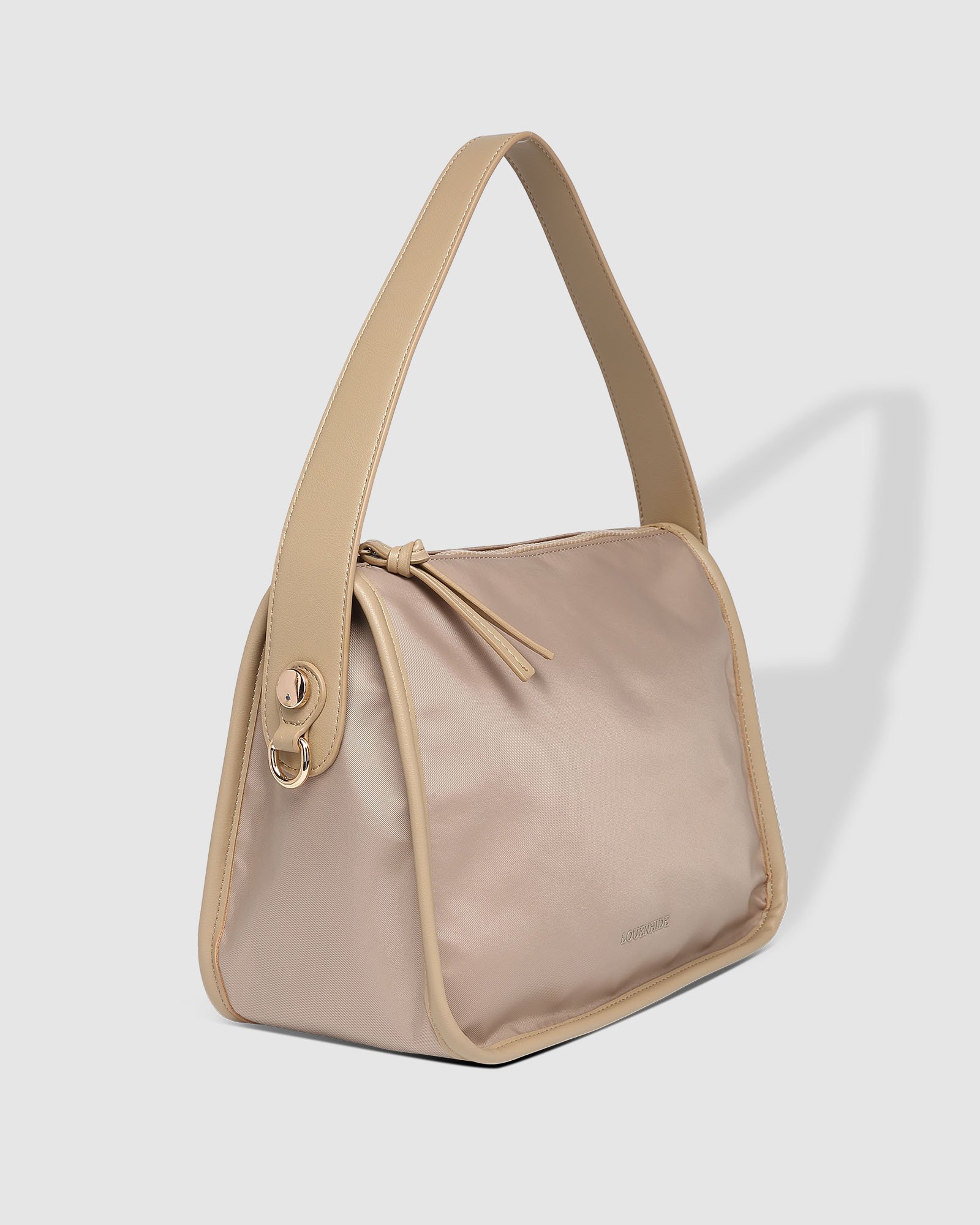 Louenhide Milan Nylon Crossbody Bag Beige