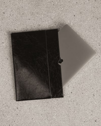 Brooke Laptop Slip - Black Patent