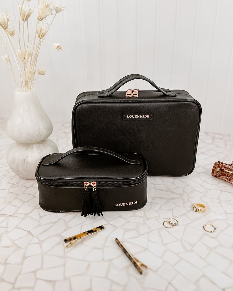 Louenhide Georgie & Fifi Cosmetic Set Black
