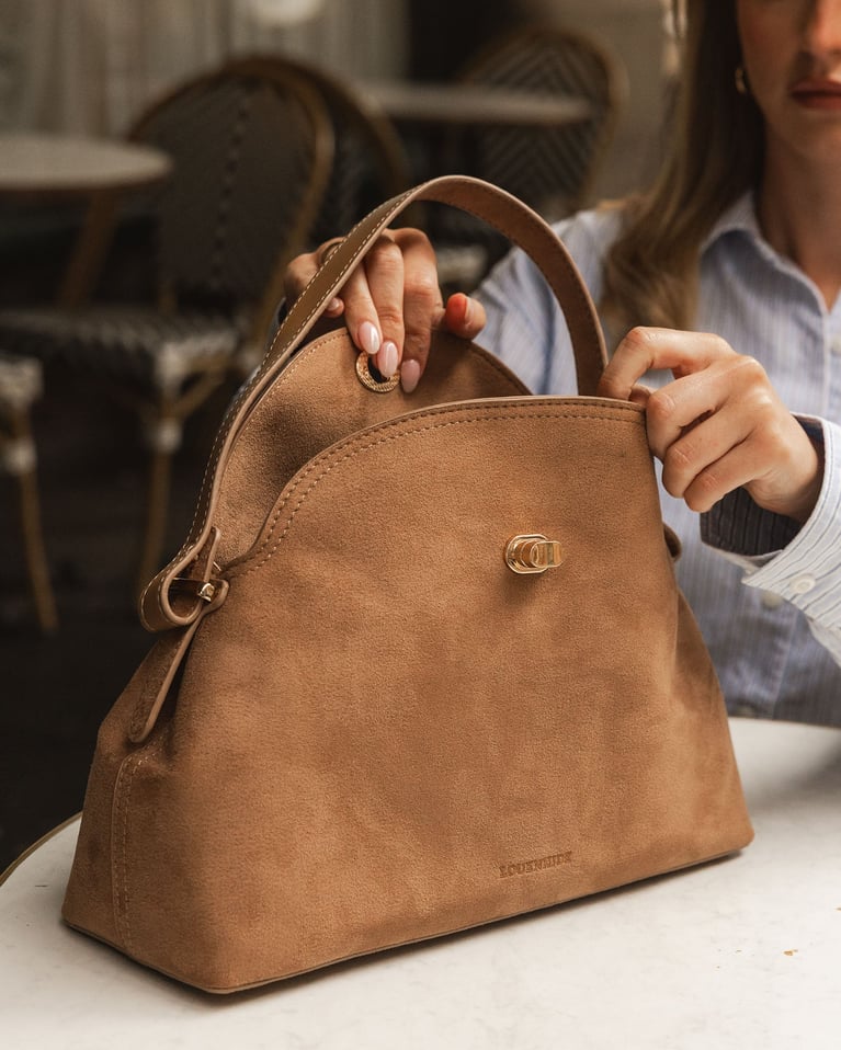 Louenhide Nicole Handbag  Suede Honey