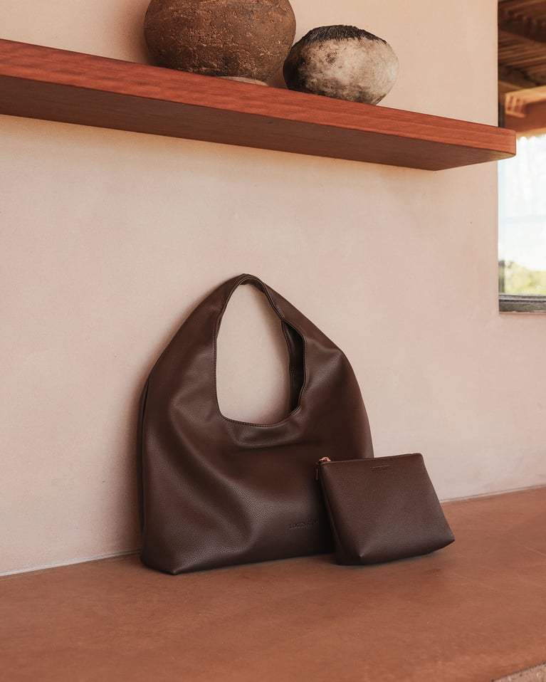 Louenhide Monaco & Everyday Pouch Set Chocolate