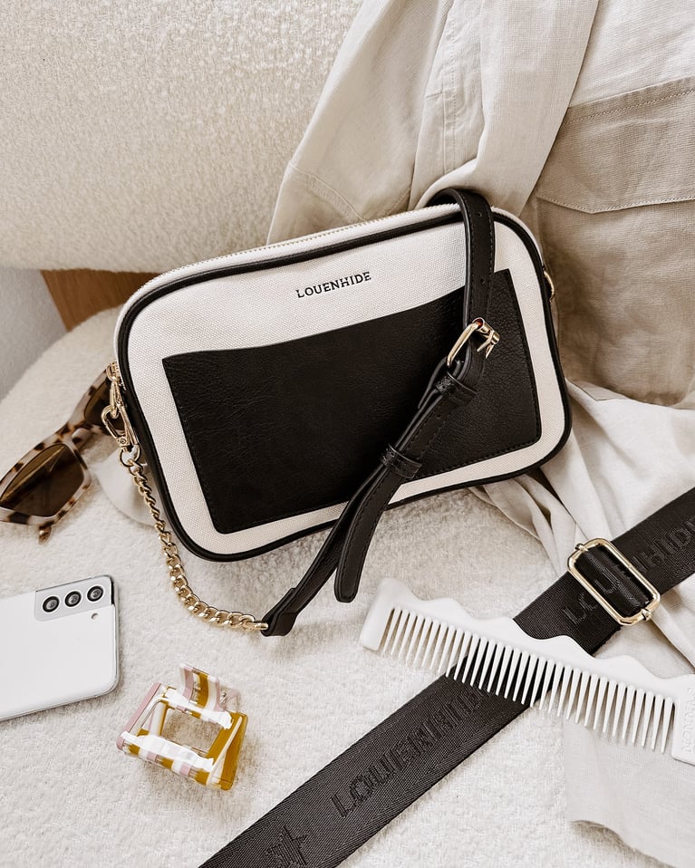 Jolene Canvas Crossbody Bag Black