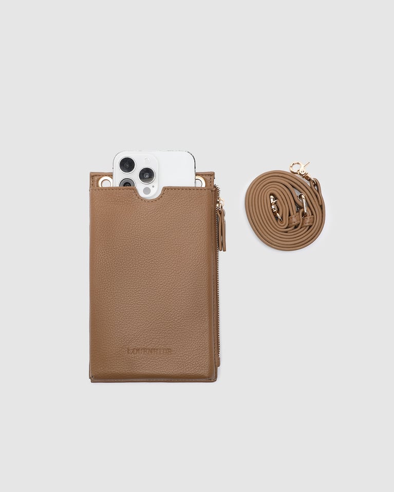 Louenhide Suki RFID Phone Bag Caramel
