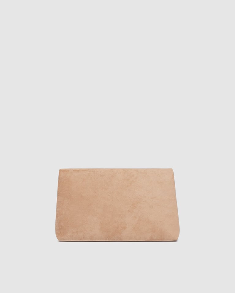 Louenhide Luka Suede Clutch Crossbody  Blonde