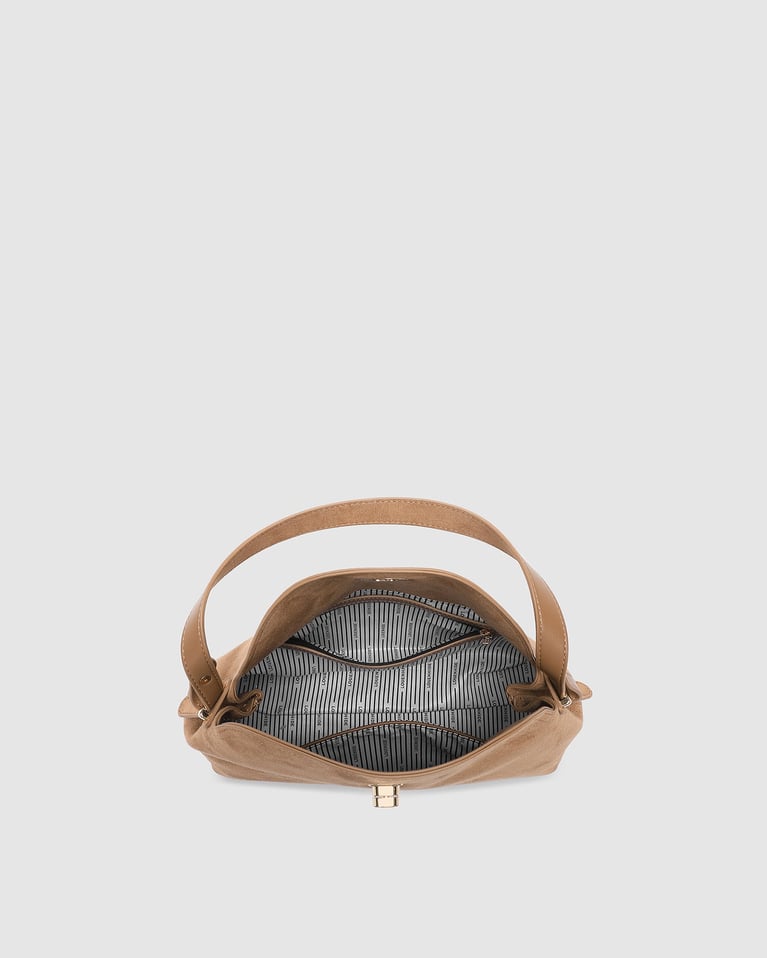Louenhide Nicole Handbag  Suede Honey