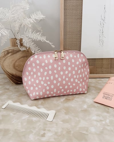 Nancy Cosmetic Bag  - Pink Raindrop - Lifestyle