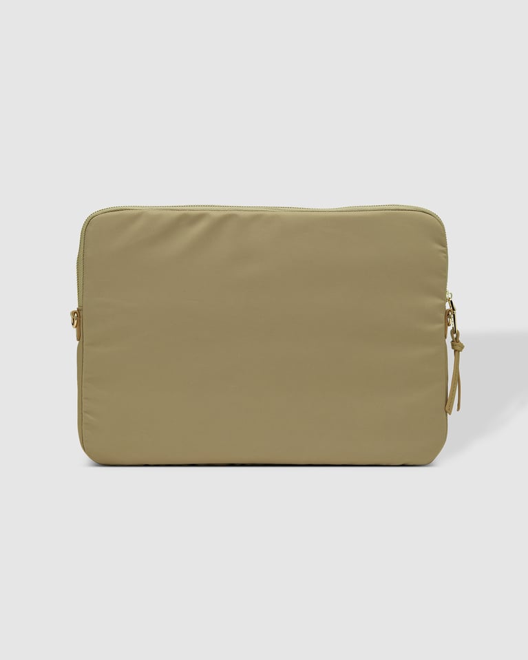 Louenhide Lina Nylon Laptop Sleeve Beige