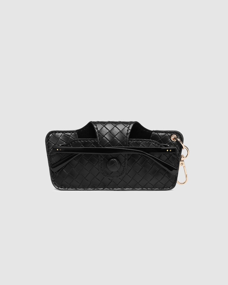 Louenhide Skittle Sunglass Case Woven Black