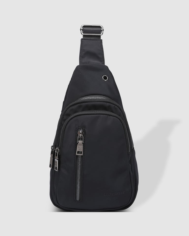 Louenhide Boyd Nylon Sling Bag Black