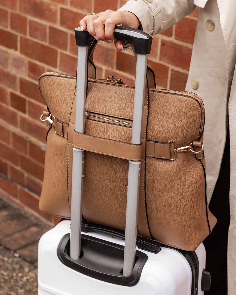 Louenhide Rhodes Trolley Laptop Bag Latte