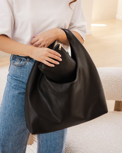 Monaco & Everyday Pouch Set - Black - Lifestyle