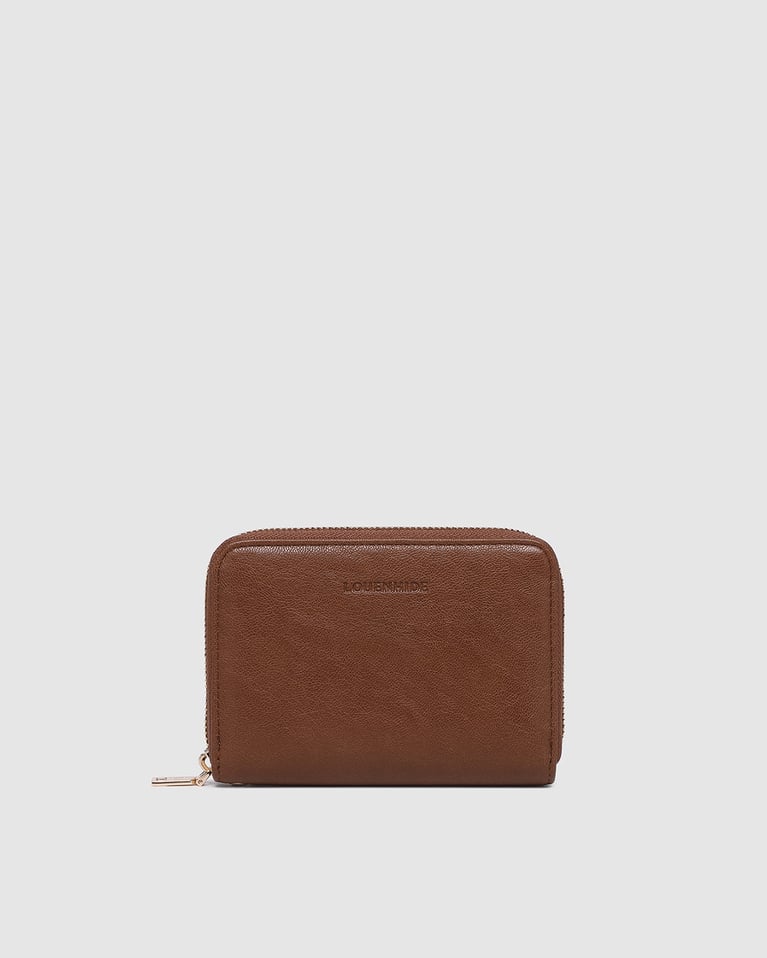 Louenhide Helena Eden Saddle Wallet Set Cognac