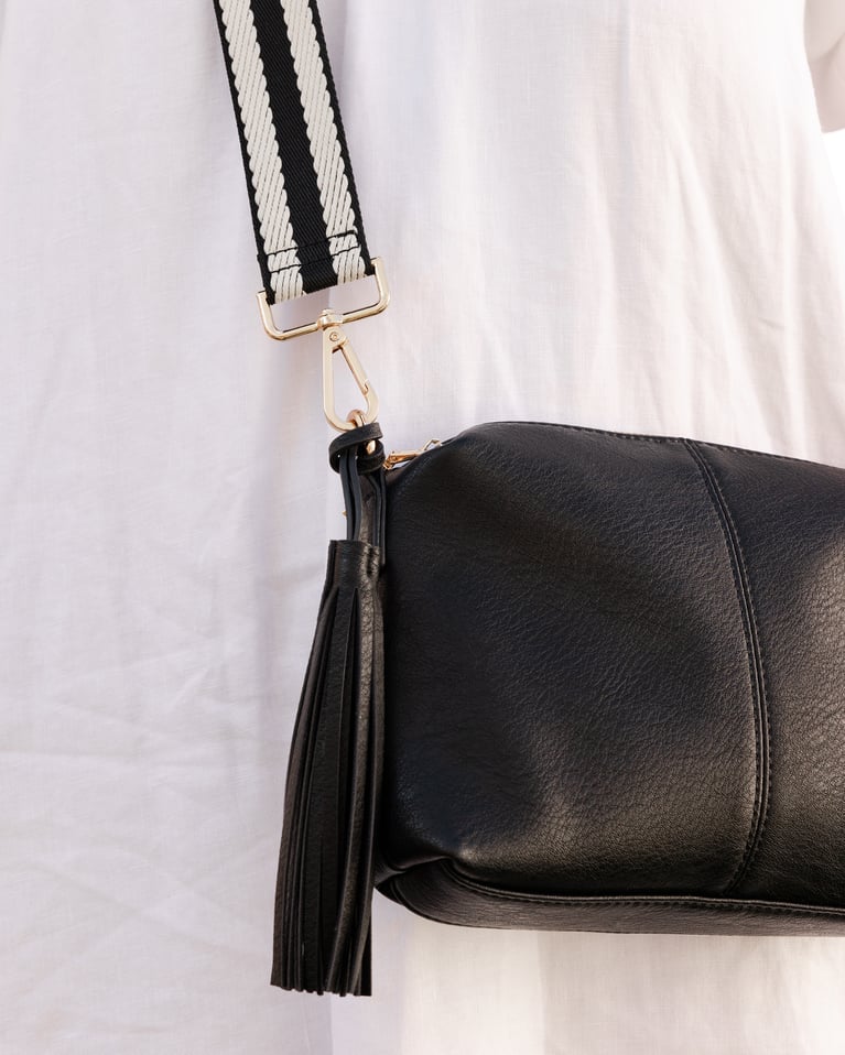 Louenhide Stripe Bag Strap Black