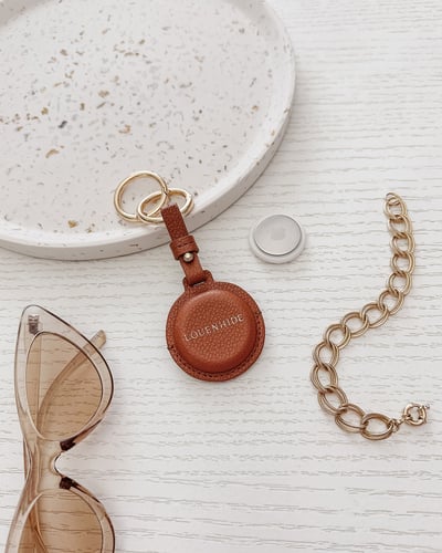 Opal Airtag Keyring - Tan - Lifestyle