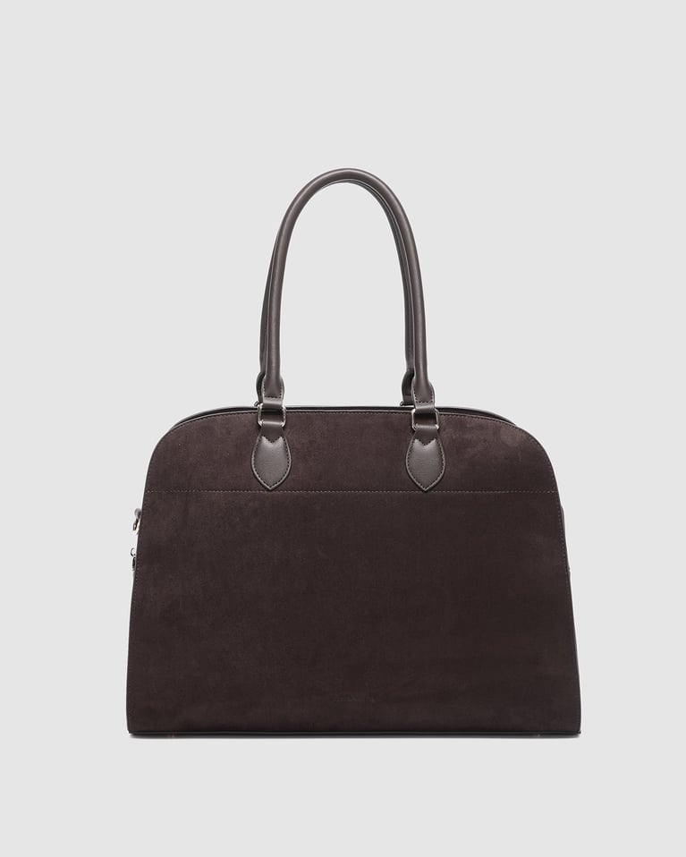 Louenhide Blaire Suede Tote Bag  Chocolate