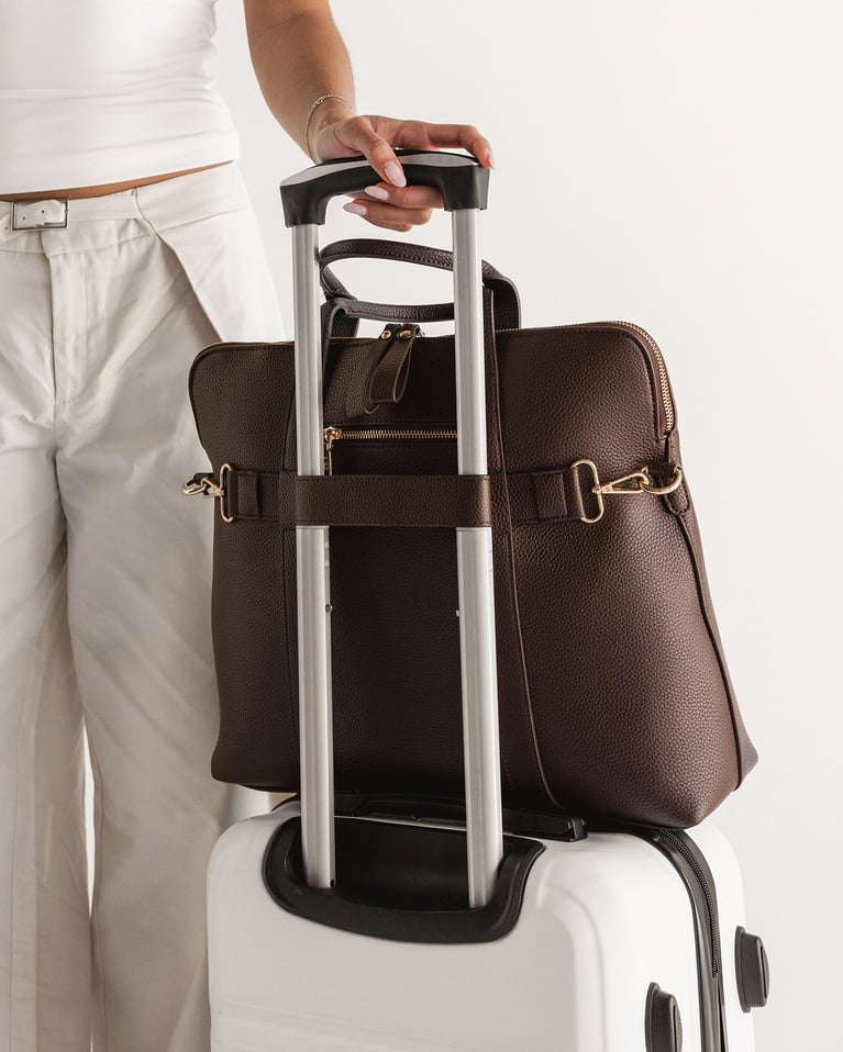 Louenhide Rhodes Trolley Laptop Bag Chocolate