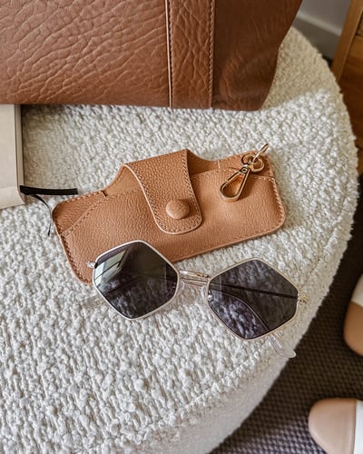 Skittle Sunglass Case - Camel - Lifestyle