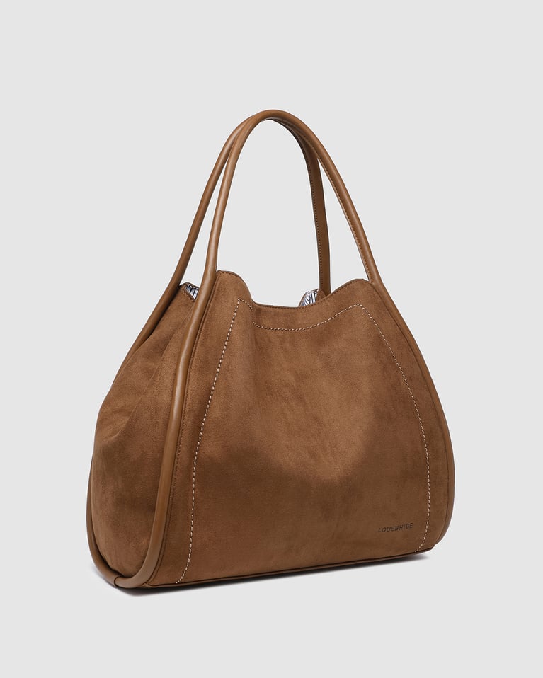 Louenhide Sutton Shoulder Bag Suede Tan