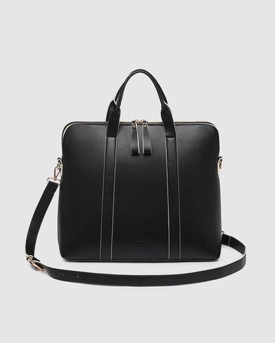 Rhodes Trolley Laptop Bag - Black and White