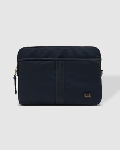 Lina Nylon Laptop Sleeve - Navy