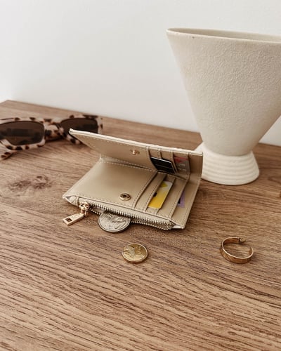 Lily Woven Wallet - Malt - Lifestyle