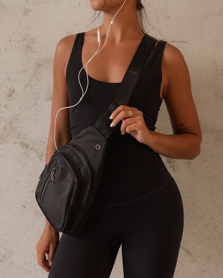 Louenhide Boyd Nylon Sling Bag Black
