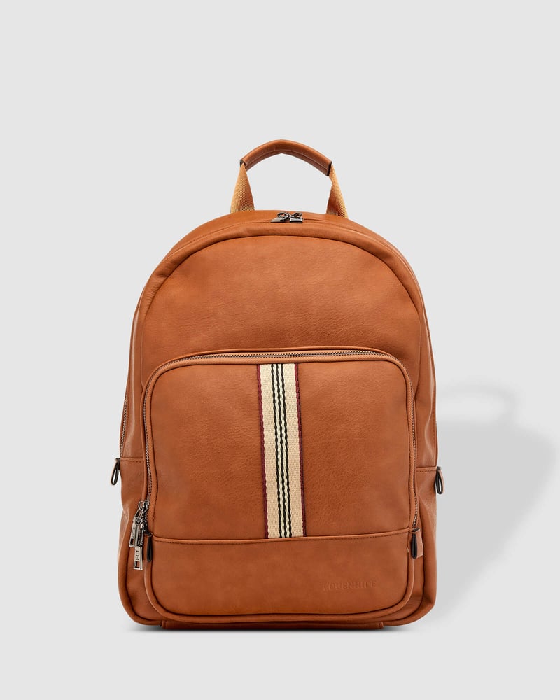 Bentley Stripe Backpack Tan