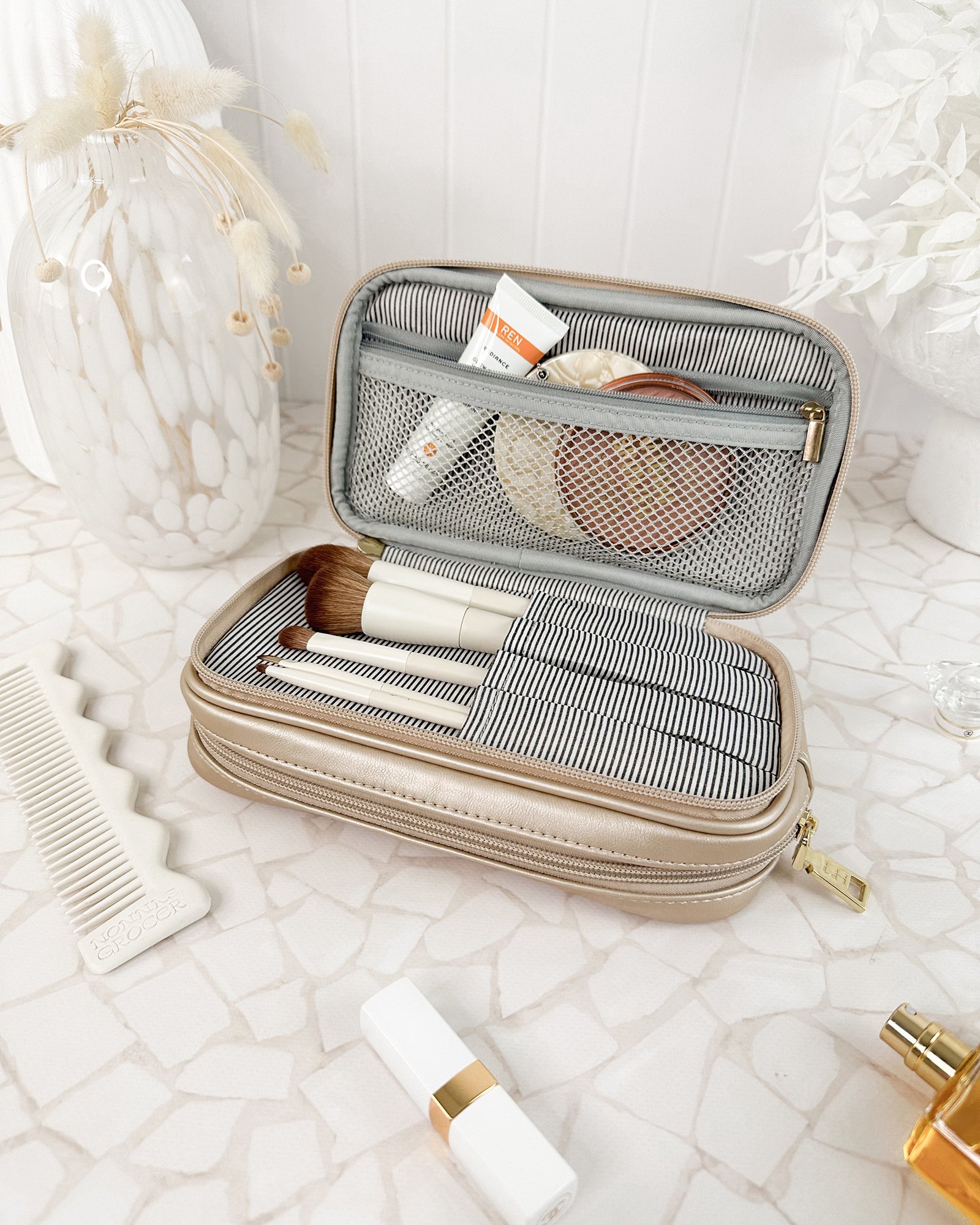 Louenhide Rosie Cosmetic Case Champagne