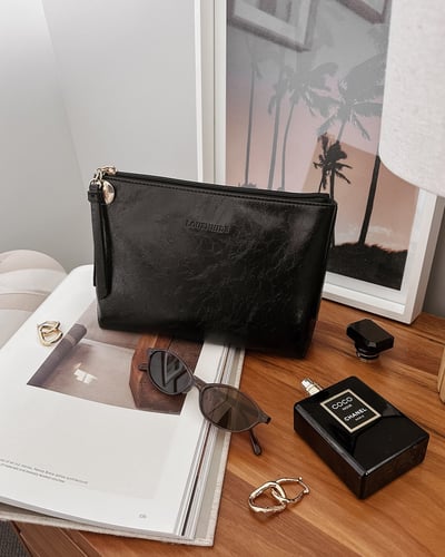 The Everyday Pouch - Black Patent 