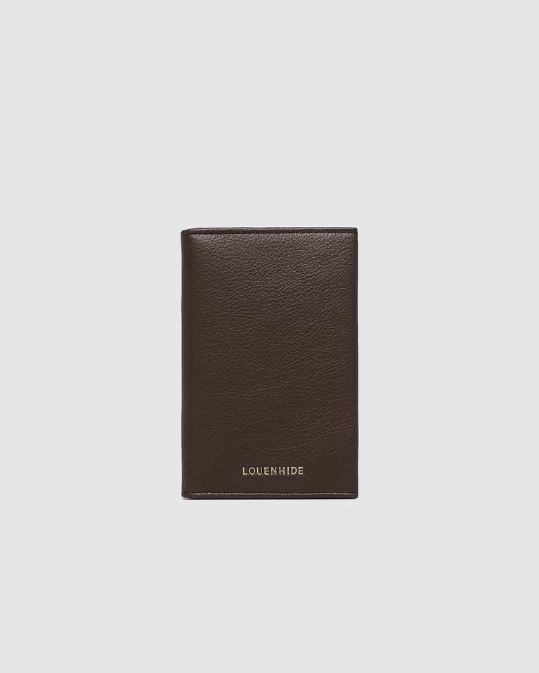 Louenhide Venice Passport Holder Chocolate