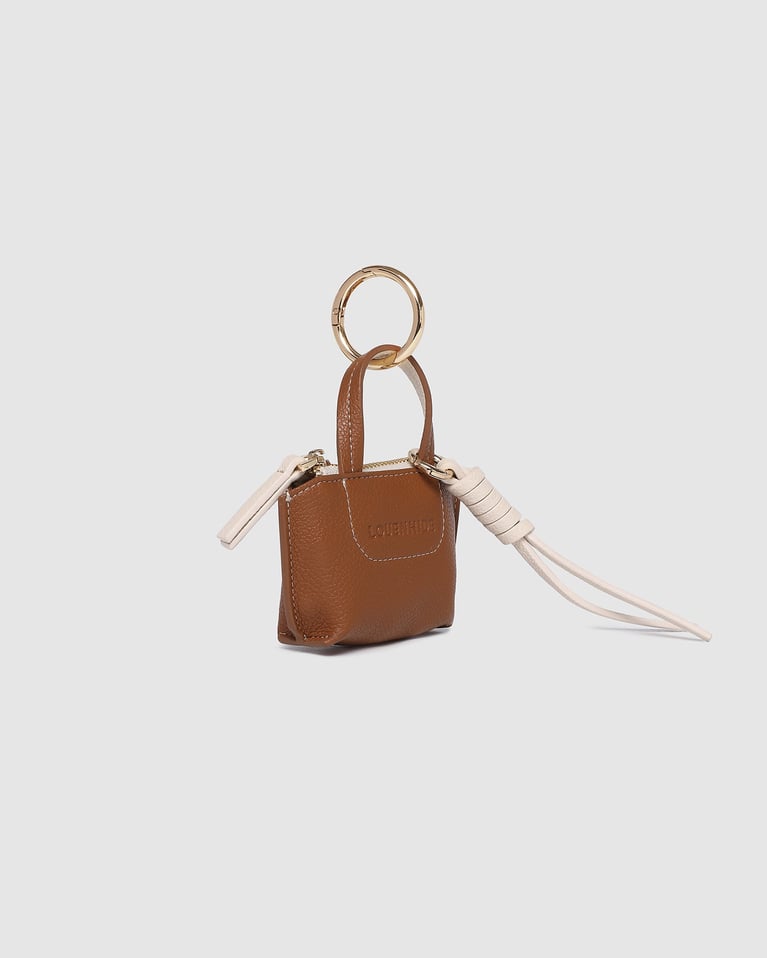 Louenhide Gina Bag Charm  Tan