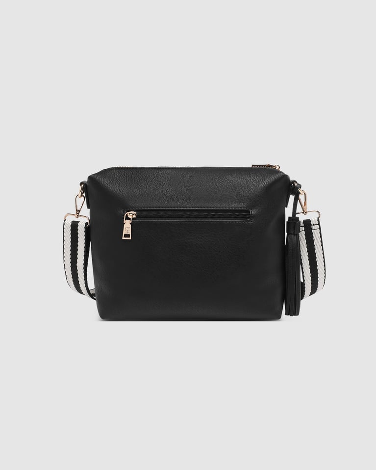 Louenhide Kasey Stripe Crossbody Bag Black