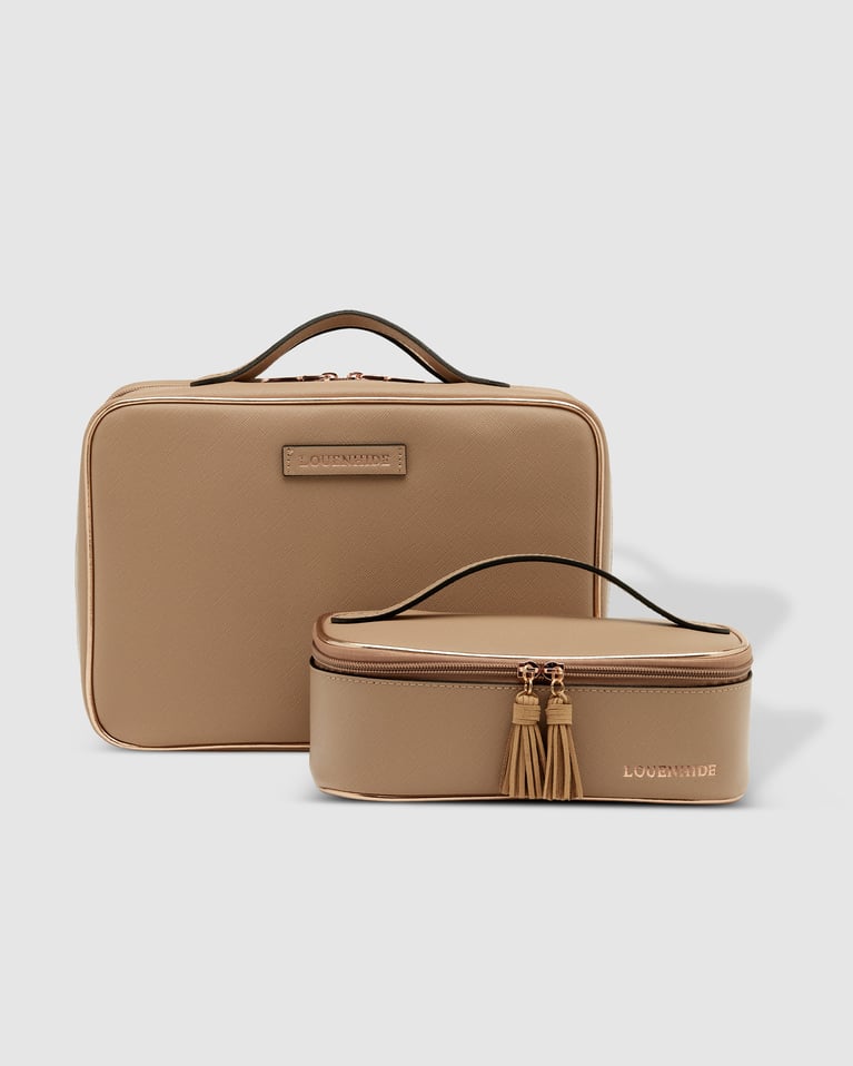 Louenhide Georgie & Fifi Cosmetic Set Coffee