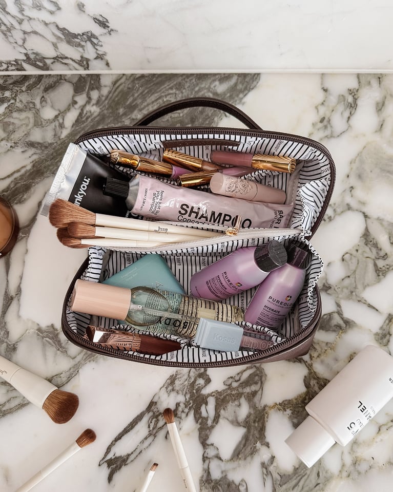 Louenhide Ellis Makeup Bag Chocolate