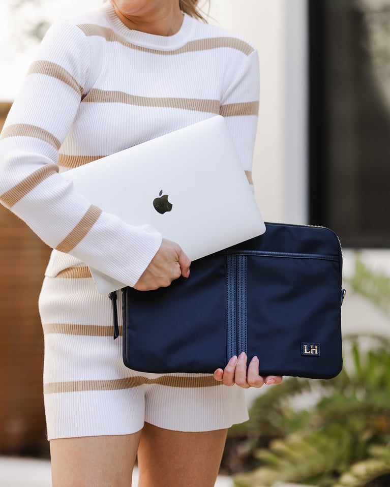 Louenhide Lina Nylon Laptop Sleeve Navy