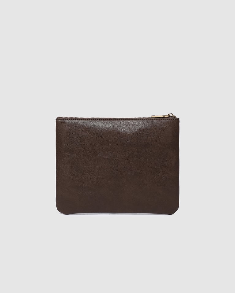 Louenhide Louie Pouch   Saddle Chocolate