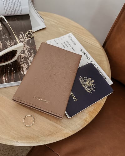 Venice Passport Holder - Mocha - Lifestyle
