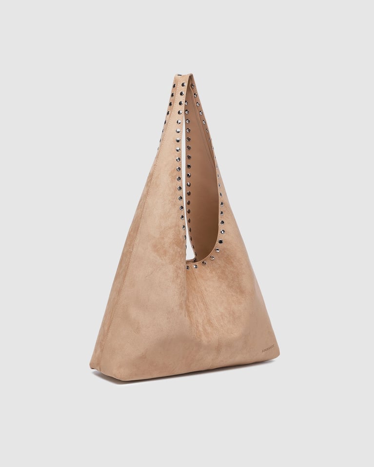 Louenhide Hailey Suede Shoulder Bag   Blonde