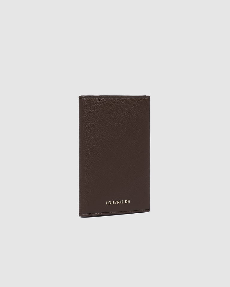 Louenhide Venice Passport Holder Chocolate