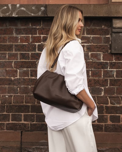 Naomi Shoulder Bag - Chocolate - Lifestyle