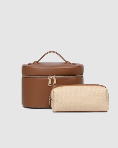 Juliette & Brianna Cosmetic Set - Tan