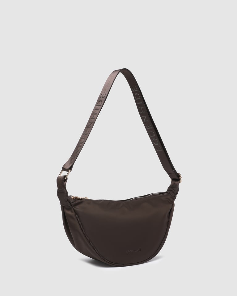 Louenhide Sylvia Nylon Sling Bag Chocolate