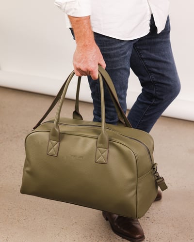 Milano Unisex Overnight Bag - Khaki - Lifestyle