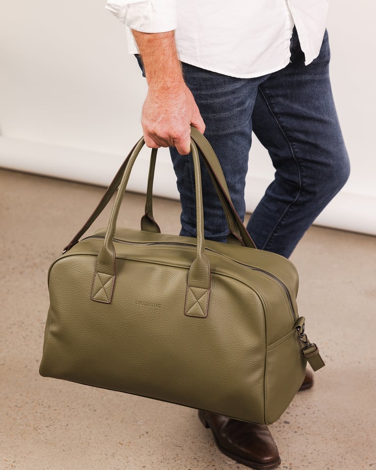 Louenhide Milano Unisex Overnight Bag Khaki